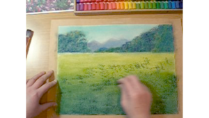 花 描き方 秋花 コスモス畑をパステルで描く方法 パステル画を描く