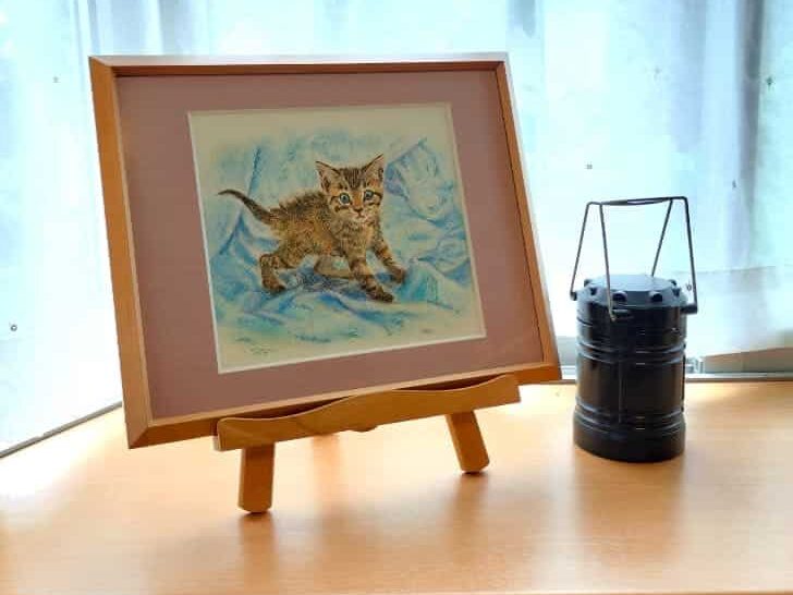 額装した作品