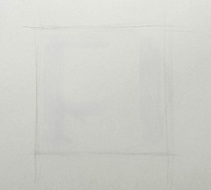 四角形を薄く描いたところ
